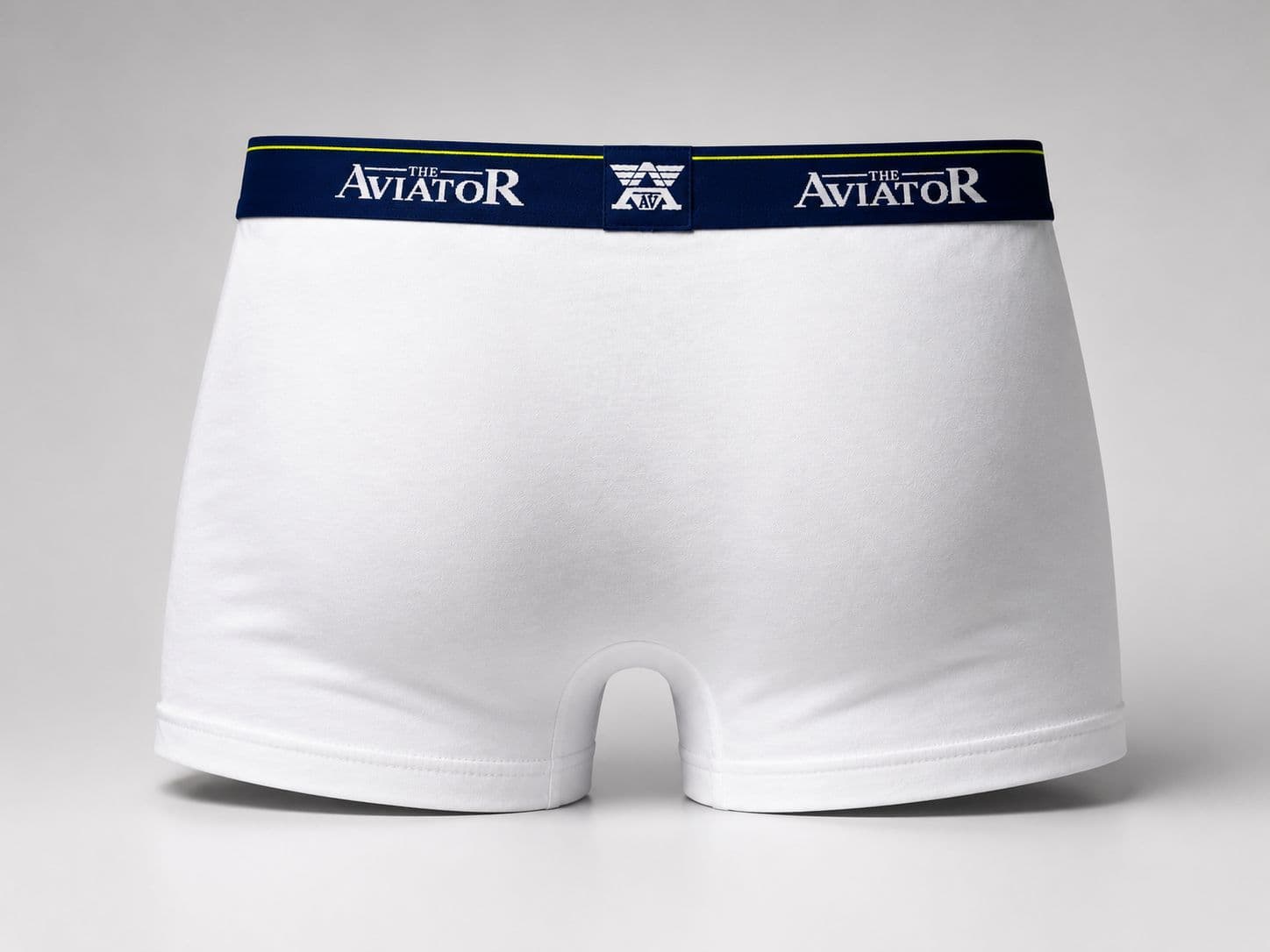 BOXER BLANC BANDE BLEU MARINE photo 5