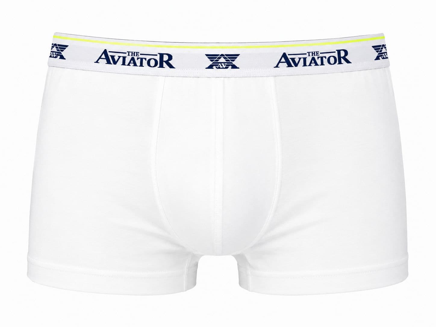 BOXER BLANC BANDE BLEU MARINE photo 3