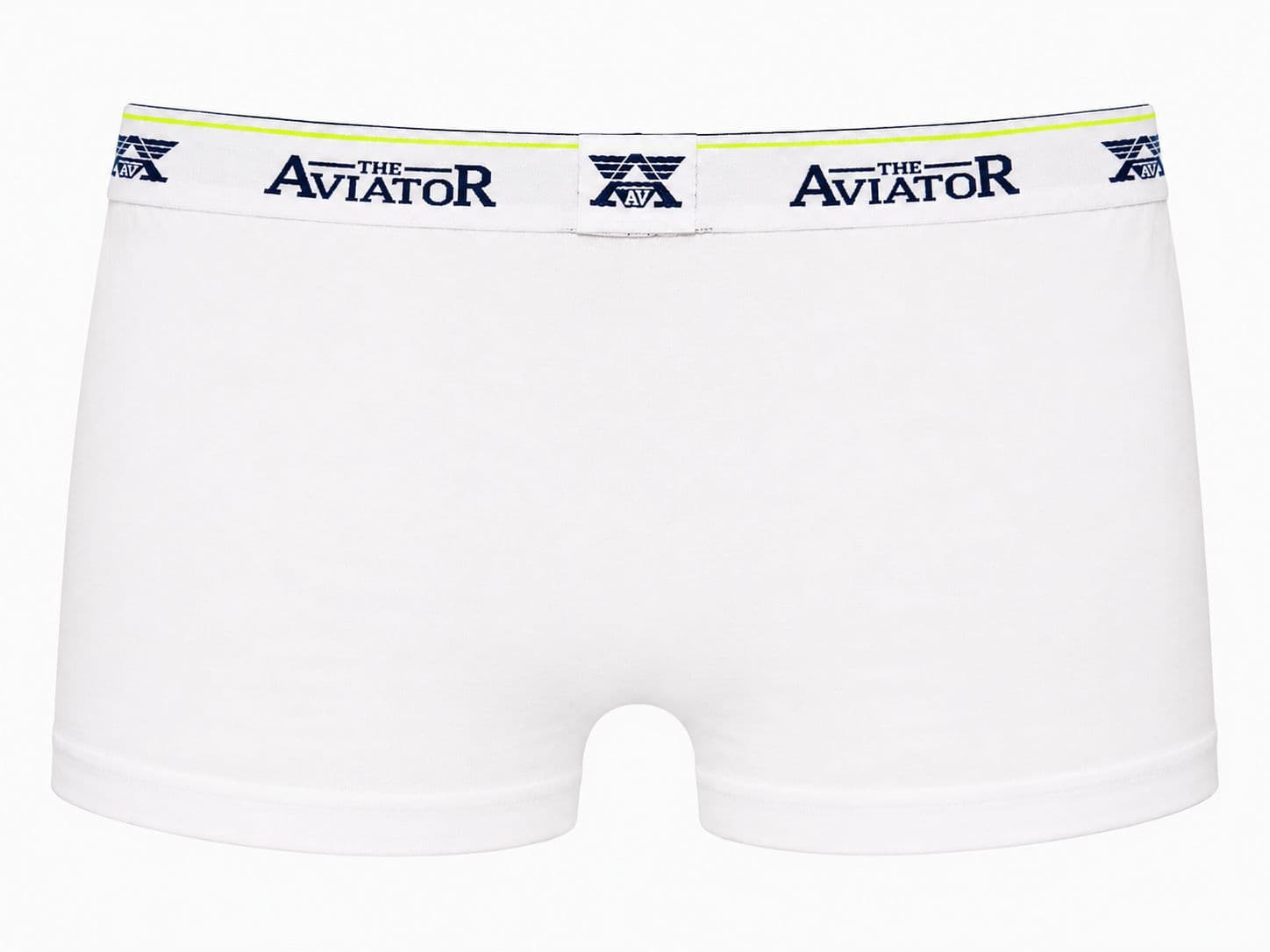 BOXER BLANC BANDE BLEU MARINE photo 2