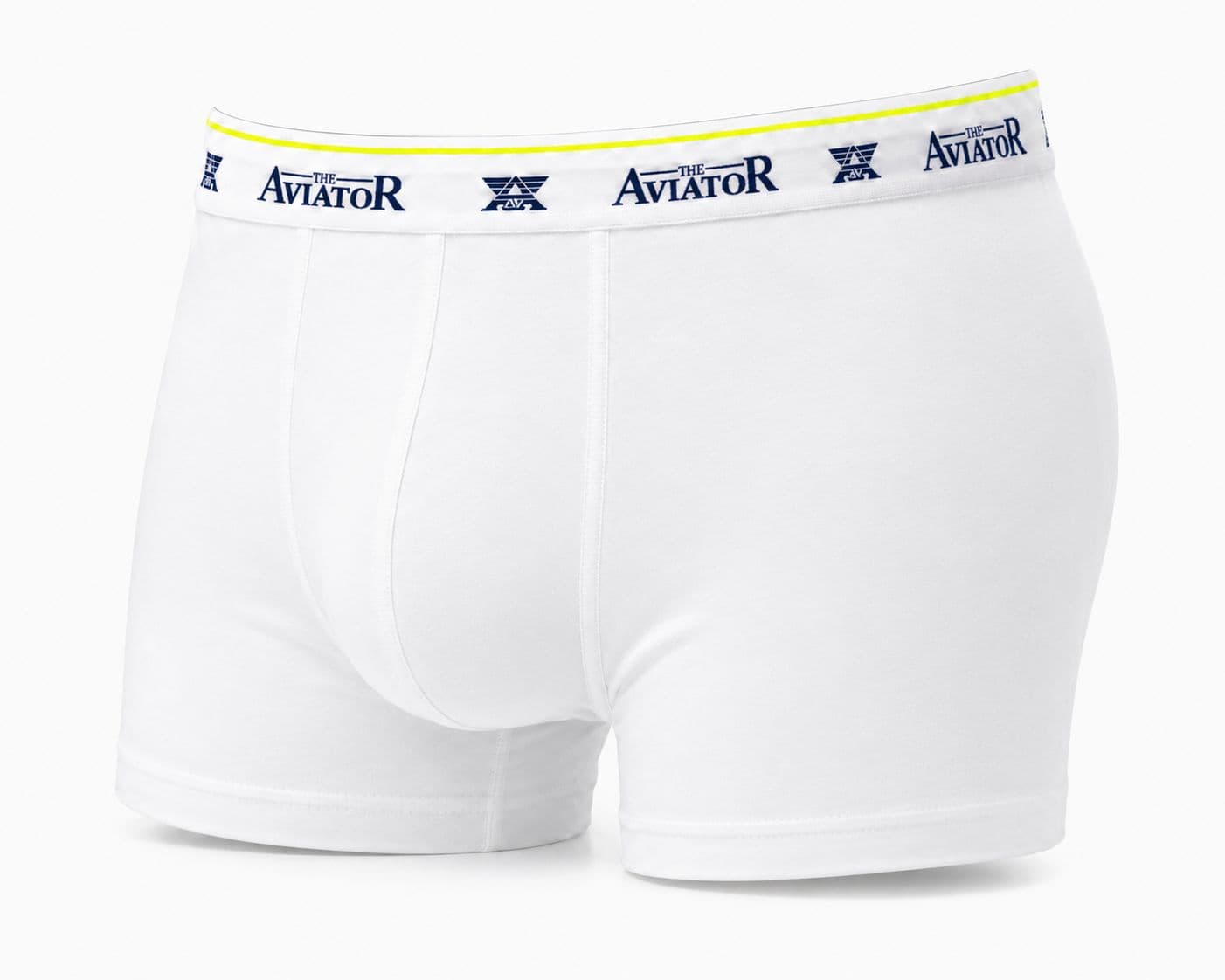 BOXER BLANC BANDE BLEU MARINE photo 3
