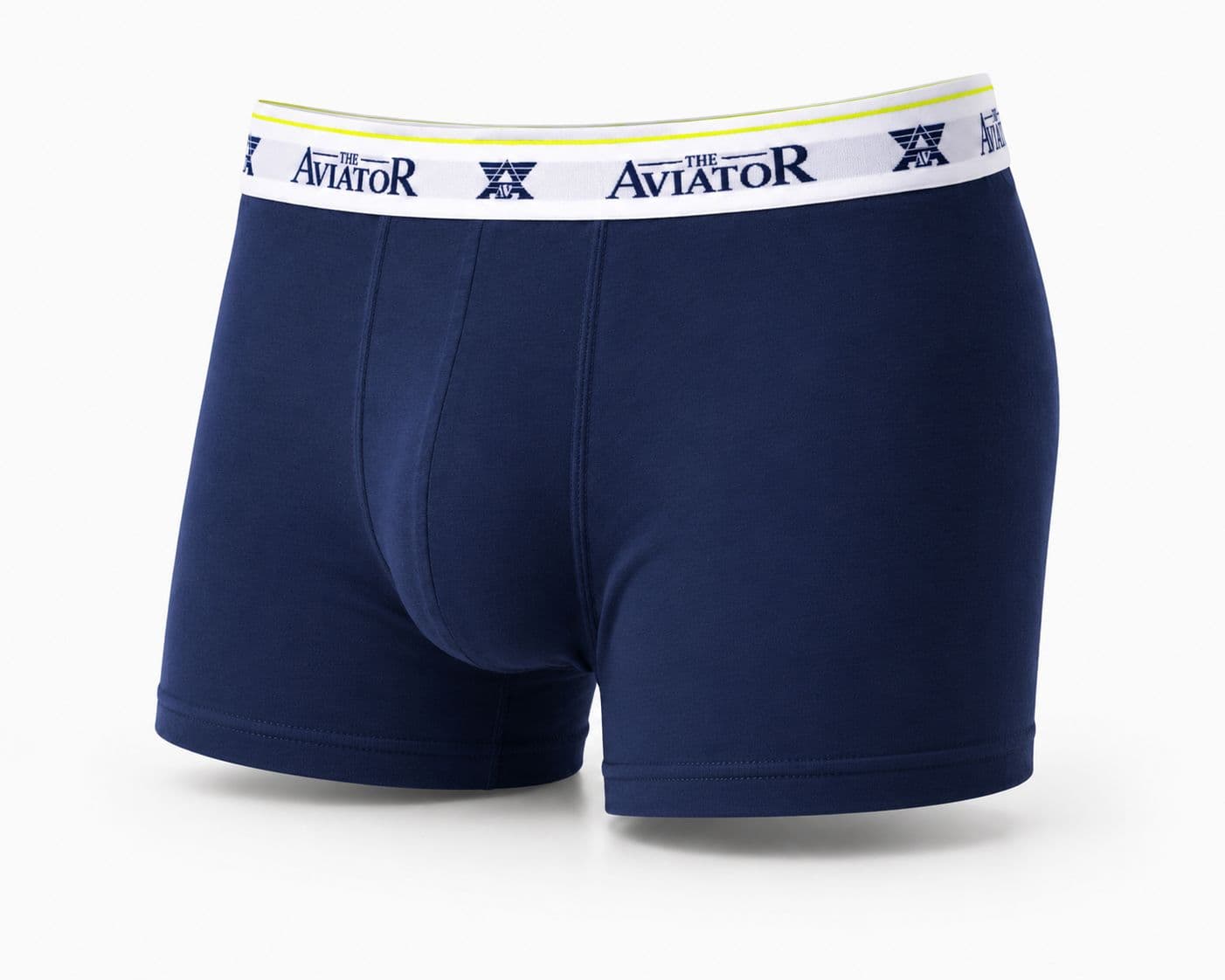 BOXER BLANC BANDE BLEU MARINE photo 8