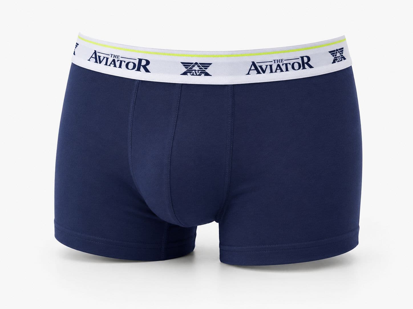 BOXER BLANC BANDE BLEU MARINE photo 9